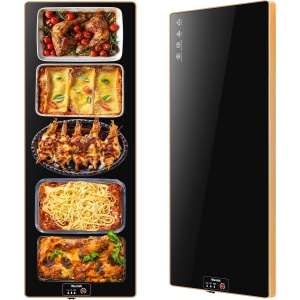 Wanish Warming Tray（Extra Large），Electric Warming Tray with Adjustable Thermostat Heating，Food Warmer with 3 Temperature Settings,for Buffet，Gatherings，Gold